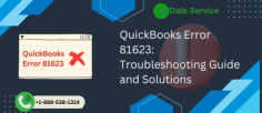 QuickBooks Error 81623 indicates a data integrity issue, often due to a corrupted company file. Fix it using the Verify and Rebuild Data tool or QuickBooks File Doctor.