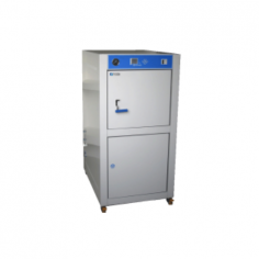 Fison Horizontal Autoclave is a 90L electric, gravity-assisted steam sterilizer with a temperature range of 115°C to 134°C, pressure control of 0.07-0.22 MPa, and a timer from 0 to 99 minutes. It features 
microcomputer control, electric heating, and both automatic/manual settings.
