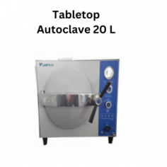 Labtron tabletop autoclave ensures safety with a secure door lock system and automatic power cutoff with a low water alarm. It features stainless steel sterilizing baskets, improved automatic cold air discharge, auto exhaustion of cool air, and efficient sterilization at 134°C for effective results.
