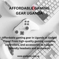 Affordable gaming gear in Uganda at Gadget Craze! From high-quality gaming consoles, controllers, and accessories to budget-friendly headsets and keyboards, enhance your gaming experience without breaking the bank. Shop top brands and unbeatable deals designed for gamers in Uganda.