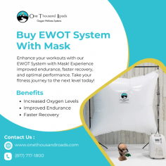 Ready to take your workouts to the next level? Consider buying an EWOT system with mask! This innovative system provides oxygen-rich air during exercise, helping to boost your endurance and speed up recovery. The comfortable mask allows you to inhale extra oxygen easily, making your workouts more effective.

When you buy an EWOT system with mask, you're investing in improved athletic performance and reduced fatigue. Whether you're training for a competition or just want to enhance your fitness routine, this system supports your goals. Don’t miss out on the chance to experience the benefits of enriched oxygen and elevate your fitness journey today!