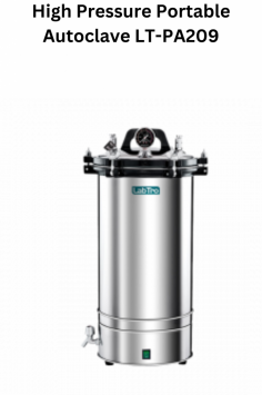 Labtro High-Pressure Portable Autoclave, with a compact 30L capacity, reaches 129°C and 0.165 MPa for efficient sterilization. Equipped with silicone-sealed lid, double safety valve, and overheating protection, it ensures safe, reliable operation even in small spaces.
