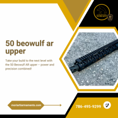 Unleash Unmatched Power with the 50 Beowulf AR Upper

Unleash the power of the 50 Beowulf AR Upper and .50 Beowulf Upper from Moriarti Armaments. Upgrade your AR rifle for superior performance and precision. Experience unmatched power and reliability. Elevate your shooting experience with our top-quality products. Visit us now and explore the perfect 50 Beowulf AR Upper and .50 Beowulf Upper for your needs. Trust Moriarti Armaments for excellence in firearms.