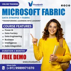 Visualpath provides the best online Microsoft Fabric course that is globally acknowledged. By enrolling in our Microsoft Fabric Training, you will gain insights into various components of Microsoft Fabric, including Power BI, Azure Synapse Analytics, and Azure Data Factory. Elevate your career in data analytics, cloud computing, and business intelligence. To schedule a free demo at +91-9989971070.
Visit  Blog: https://visualpathblogs.com/
WhatsApp: https://www.whatsapp.com/catalog/919989971070
Visit: https://www.visualpath.in/online-microsoft-fabric-training.html
