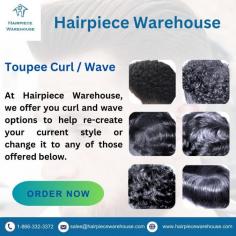 Looking for a natural, curly look? Check out our Toupees for Curly Hair at Hairpiece Warehouse! Designed to blend seamlessly with your curls, our toupees give you the perfect mix of volume, texture, and style. Get yours today and embrace your curls with confidence! 