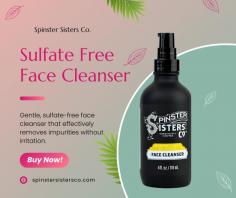 Experience gentle, effective cleansing with Spinster Sisters Co.'s Sulfate-Free Face Cleanser. Formulated with natural ingredients, this cleanser removes dirt, oil, and impurities without stripping your skin's natural moisture. Perfect for all skin types, it leaves your face feeling fresh, clean, and balanced. Say goodbye to harsh chemicals and hello to a radiant complexion. Treat your skin to a sulfate-free cleanse that nourishes and revitalizes. Explore our collection at Spinster Sisters Co.