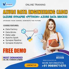 Visualpath is one of the Best azure data engineering certification providing Online Training with real-time Projects with highly skilled and certified trainers with 15+ years of experience. azure data engineer course is specially designed for IT developers. We are providing  azure data engineer Training Demanded in the USA, UK, Canada, India, and Australia. Enroll for a Free Demo. Call us: - +91-9989971070. Visit: https://visualpath.in/online-azure-data-engineer-course.html