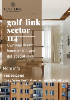 https://www.bestflats-vilas.com/golf-link.php
Discover premium living at Golf Link Sector 114 Mohali. Bestflatsvilas presents a selection of ready-to-move-in 2BHK and 3BHK flats, perfect for those looking to buy new apartments in Mohali. Our project ranks among the top 5 flats in Mohali, offering luxurious amenities and strategic location. Whether you are seeking to buy 3BHK flats in Mohali or exploring 2BHK options, Golf Link provides the best residential choices. Contact Golf Link Mohali for sales inquiries or to schedule a visit. Do not miss this opportunity to own one of the best 5 flats in Mohali. Call our Golf Link Mohali sale phone number today and take the first step towards your dream home in this sought-after Sector 114 development.
