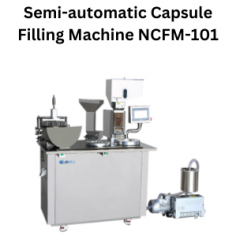 Labnics semi-automatic capsule filling machine offers a maximum output of 20,000 pieces/hr with precise dosages. It operates at 0.4–0.6 Mpa air pressure and 0.1 m³/min air supply and offers high productivity, simple operation, and reliable performance.