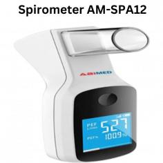 Abimed spirometer is a reliable device designed for precise lung function measurement. It uses advanced screen-type pneumotachograph flow sensors with a capacity range of 0–9 L and a flow velocity range of 0–14 L/s. It meets ITS, NIOSH, ERS, and DIAGNOSIS standards for accurate and efficient spirometry.