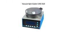 Labtron vacuum spin coater is a benchtop unit capable of coating substrates up to 4 inches. It features adjustable speeds from 100 to 9999 rpm, an anodized aluminum shell for rust prevention, and an HDPE vacuum chuck with various sizes, along with an LCD screen to display test parameters.