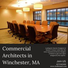 Commercial architects in Winchester, Massachusetts are skilled in creating sustainable, contemporary, and useful facilities that are customised to meet the specific requirements of each customer. Commercial architects in this area are adept at creating buildings that not only satisfy current standards but also account for future expansion and modification, with an emphasis on efficiency, aesthetics, and community integration.
Visit on site: https://www.lesliesaul.com/commercial-interior-design/
