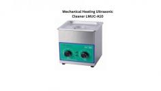 Labtron Mechanical Heating Ultrasonic Cleaner offers high efficiency in a compact 1.3 L tank with 60 W ultrasonic power for thorough cleaning, reaching blind holes and internal surfaces. Features include a 1.3 L tank, mechanical timer and heater controls, and a temperature range of 20°C to 80°C.