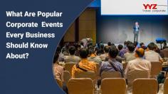 From dynamic business conferences to innovative team-building retreats, corporate events are cornerstones of a company's success. They offer endless networking opportunities, collaboration, brand visibility, and growth.
Learn more about different corporate events and their importance for today's businesses from our latest blog.


https://yyztravelcorporate.com/what-are-popular-corporate-events-every-business-should-know-about/