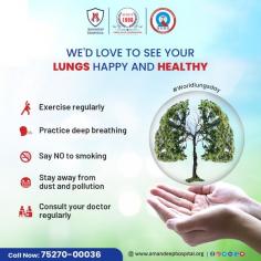 Healthy lungs are essential for a happy and fulfilling life. 