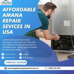 Do you require top-rated Amana repair services near you? The most excellent appliance repair services in your area. Our team of experts is dedicated to providing top-rated appliance repair. We can help you if your Amana appliance needs regular maintenance or repairs. You can rely on the experts at The Appliance Repair Professionals to finish the work properly the first time.

For more information visit our website -  https://theappliancerepairprofessionals.com/directory/brands/detail/amana-repair-near-me