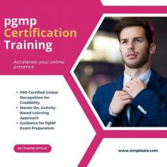 Join the PgMP Certification Training to advance your skills in managing multiple projects, leading complex programs, and aligning them with organizational goals. Boost your career as a certified program manager with us :-https://www.simpliaxis.com/program-management-professional-certification-training