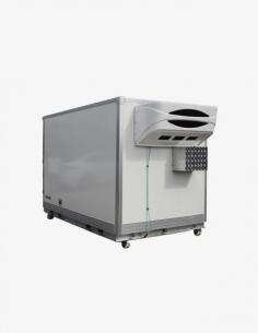 Freeze Boxes produce the highest quality of box/container in the industry and our refrigeration unit is an unique-exclusive all-in-one style, installed only at the outside of the box, it is saving good space for the interior of the container.

See more: https://freezeboxes.com/product/portable-cold-storage-container-10ft-12ft-16ft/
