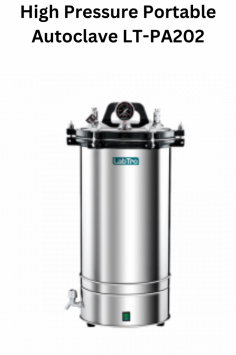 Labtro High-Pressure Portable Autoclave features a 24L corrosion-free 304 stainless steel chamber. It ensures safety with a double valve system and dual scale pressure gauge. Operating at 129°C and 0.165 MPa, it's designed for high-temperature, high-pressure sterilization. Ideal for reliable lab use..
