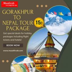 Experience the magic of Nepal with our exclusive Gorakhpur to Nepal Tour Package, designed to offer you a perfect blend of spirituality, adventure, and cultural exploration. From Gorakhpur, the journey takes you through Nepal's most iconic destinations, including Kathmandu, Pokhara, Lumbini, and Chitwan, providing an enriching travel experience. Musafircab ensures a hassle-free journey with comfortable cab services, professional drivers, and well-planned itineraries. When you’re ready to explore Nepal, call us at +91–8881118838, and we’ll create the ideal travel plan tailored to your budget and interests.