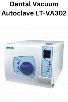  Labtro 12L and 16L Dental Autoclaves offer a modern design for efficient and stable steam sterilization. Featuring Euro class B table-top sterilizers with 3 pulsating vacuum, double-door auto-locking, an alarm system for water levels, and an LCD display for easy control, they ensure fast, secure disinfection.