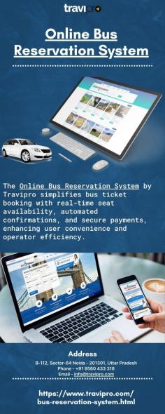 Travipro’s Online Bus Reservation System  allows users to book bus tickets easily, manage schedules, and payments. For more details, visit our website - https://www.travipro.com/bus-reservation-system.html
