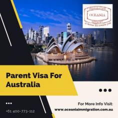 The Parent Visa for Australia allows eligible parents of Australian citizens or permanent residents to reunite with their children. This visa offers pathways for both Contributory and Non-Contributory options, enabling parents to live in Australia permanently. Consult Oceania Immigration for tailored guidance through the application process.