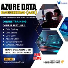 Advance your skills with Visualpath’s Azure Data Engineer Course. Expert-led training for real-world application. Enroll now for comprehensive Azure Data Engineer training and career growth. We provide Online Training Courses study materials, interview questions, and real-time projects to help students gain practical skills.  Key points: Azure Data Factory (ADF), Azure Data bricks, Azure Synapse Analytics, Azure SQL Database, Azure Cosmos DB, Azure Blob Storage, Azure Data Lake, SQL, Power BI WhatsApp: https://www.whatsapp.com/catalog/919989971070/ Blog link: https://visualpathblogs.com/ Visit us https://www.visualpath.in/online-azure-data-engineer-course.html