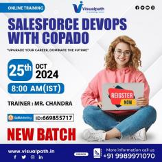 Exciting News! Join Us For A Newbatch On Salesforce DevOps With Copado! Learn How To Enhance Your Salesforce Deployment Process And Optimize Collaboration. Don’t Miss Out! #salesforce #copado #devops Join Now:  https://meet.goto.com/669855717 Attend Online #Newbatch on # Salesforce_Devops_With_Copado by Mr.Chandra. Demo on: 25/10/2024 @8:00 AM (IST) Contact us: +919989971070 WhatsApp: https://www.whatsapp.com/catalog/919989971070/ Visit us : https://www.visualpath.in/online-salesforce-devops-training.html