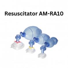 Abimed resuscitator is a well-structured device designed for the patient's comfort that delivers large stroke volumes. Unit features material made of PVC, a pressure relief valve of 60 or 40 cm H2O, and colors that are transparent, blue, and green. It is an easy-to-use product for superior hygiene and offers a long-lasting shelf life of up to 3 years.