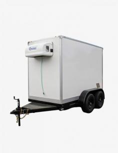 Both on the move and in-place, the FC12T10, TC20T12 / 14 / 16 refrigeration trailer bodies are built to last. Our unique fiberglass construction ensures every Freeze Box trailer is built to withstand the worst outdoor elements and rigors of local or highway travel. 

See more: https://freezeboxes.com/product/small-refrigerated-trailer-fc12t10-12-14-16/