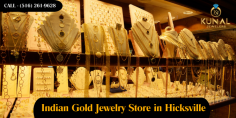 Discover exquisite designs at Kunal Jewelers, the premier Indian gold jewelry store in Hicksville. Explore stunning 22k gold pieces that blend tradition with modern elegance. Call at (516) 261-9628.