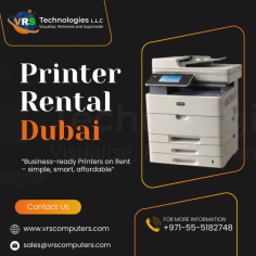 Rent Top HD Printers in Dubai for Crystal-Clear Prints
With VRS Technologies LLC, renting top-quality HD printers is easy and affordable. Our Printer Rental Dubai services are perfect for businesses that need high-resolution, professional-quality prints without the hefty cost of buying equipment. Call us today at +971-55-5182748.

Visit: https://www.vrscomputers.com/computer-rentals/printer-rentals-in-dubai/