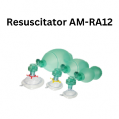 Abimed resuscitator is a well-structured device designed for the patient's comfort that delivers large stroke volumes. Unit features material made of SEBS, a pressure relief valve of 60 or 40 cm H2O, and 3 colors transparent, blue, and green. It is designed with high-grade solid silicon that offers durability and a limiting pressure valve to ensure patient safety and gas pressure.