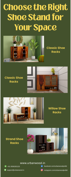 Find the perfect shoe stand for your space with our guide on styles, materials, and sizes. Maximize organization and enhance your décor with shoe stand options that fit seamlessly into any room.