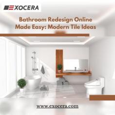 Redesigning a bathroom is one of the best ways to refresh your home, and Exocera makes the process easier with a comprehensive online collection of premium tiles and materials. Whether you’re aiming for a spa-inspired space or a minimalist modern bathroom, our tiles offer durability and timeless style. For anyone seeking Bathroom redesign online options, Exocera provides everything from versatile ceramic and porcelain tiles to elegant stone finishes. With a wide array of textures, colors, and patterns, you can find the perfect fit for your vision.