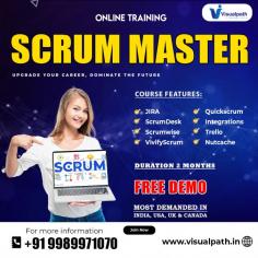 Visualpath offering a Scrum Master Training with real-time expert instructors and hands-on projects. Our Scrum Master Certification Training are accessible globally, including in the USA, UK, Canada, Dubai, and Australia. You’ll gain practical skills, and interview preparation. For more info, call 91-9989971070
Visit: https://www.visualpath.in/online-scrum-master-course.html