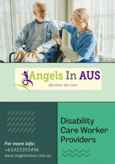 Angels in Aus connects you with experienced disability care workers in Melbourne. Our dedicated professionals provide compassionate and personalized support, helping individuals with disabilities live independently and reach their full potential.