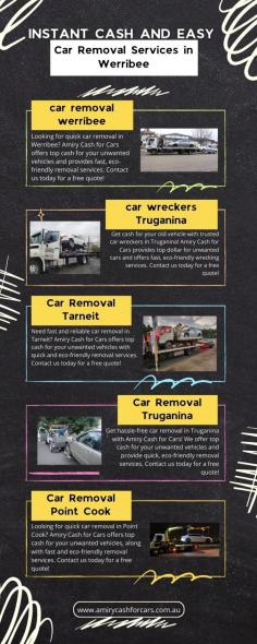 We provide Car Removal Tarneit, Altona, Point Cook, Truganina, Wyndham Vale and werribee area. We also provide car wreckers Altona and Truganina at reasonable price.
https://amirycashforcars.com.au/
