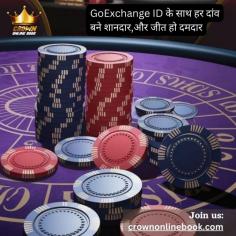 Join GoExchange ID and be part of the winning league today. You'll have an amazing experience with unlimited rewards. Then why wait you can benefit from unlimited opportunities with GoExch? Sign up today and start play and win exciting rewards
https://crownonlinebook.com/goexchange-id