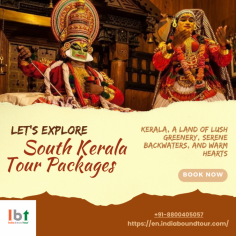 South Kerala tour packages offer an immersive experience into the heart of Kerala's natural beauty and cultural richness. Explore serene backwaters, tranquil beaches, and lush landscapes with tailored itineraries, including the 8 Days Kerala Tour Package with Houseboat Stay, covering popular destinations like Alleppey, Kovalam, and Kumarakom. Enjoy houseboat rides, Ayurvedic treatments, and authentic Kerala cuisine for a memorable getaway. Book now for an unforgettable journey through God’s Own Country.