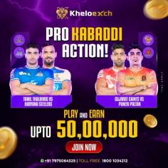 The excitement is at an all-time high as Tamil Thalaivas take on Haryana Steelers, and Gujarat Giants face Puneri Paltan in the ongoing Pro Kabaddi League. These thrilling clashes are set to bring intense competition, strategic gameplay, and electrifying moments for kabaddi fans. Beyond the entertainment, these matches also provide ample opportunities for those engaged in Pro Kabaddi betting to analyze and predict outcomes for potential winnings


https://kheloexch.in/pro-kabaddi-betting-and-kabaddi-betting-odds
