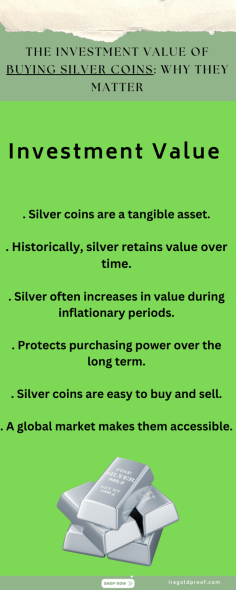 Looking to buy silver coins? Silver coins are a timeless and accessible investment choice, offering a way to protect wealth and diversify your portfolio. With their intrinsic value and potential for growth, silver coins are ideal for both new and seasoned investors. When you buy silver coins, you're choosing a reliable asset that can safeguard against inflation and economic uncertainty. Explore silver coin options to add stability and long-term potential to your financial strategy.
