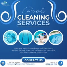  Best swimming pool services providers near Las Vegas/Henderson ! 

Are you searching for swimming pool services in the Las Vegas and Henderson area? Look no further! Maintaining your pool’s pristine condition is crucial for a safe and enjoyable swimming experience. Choosing the best swimming pool services provider can save you time and ensure your pool remains sparkling clean year-round.  

Complete Pool Servicing in Las Vegas and Henderson ➖
When it comes to comprehensive care of swimming pools, Complete Pool Servicing is the most trusted name in Las Vegas. We specialized in everything from regular cleaning and maintenance to equipment repair and installation. Whether you own a residential pool or manage a commercial one, our skilled team ensures your pool stays clean, balanced, and well-maintained.  

Visit our website for more information : https://completepoolservicing.com/
