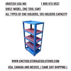 Uratech USA Inc., a leader in CNC tool storage solutions, introduces the Steps Model CNC Tool Cart, a compact and affordable cart designed to meet the needs of modern CNC workshops. This cart is ideal for securely storing up to 28 CNC holders and offers unmatched durability, mobility, and affordability.
Engineered to accommodate various CNC holder types, including CAT, BT, HSK, DV, NMTB, ISO, VDI, KM, and Capto holders, the Steps Model is a perfect addition to workshops looking for efficient and cost-effective storage solutions.
________________________________________
Features and Benefits of the Steps Model CNC Tool Cart
1.	Capacity for 28 CNC Holders
o	With the ability to store up to 28 CNC holders, the Steps Model ensures your tools are organized and accessible. Its universal compatibility with multiple holder types makes it a versatile choice for any CNC setup.
2.	Durable Red Nylon Inserts for Tool Protection
o	The cart includes durable red nylon inserts that securely hold your CNC holders while protecting them from scratches and damage during storage or transport.
3.	Built for Strength and Durability
o	The Steps Model is engineered to withstand a weight capacity of up to 1400 lbs, making it suitable for demanding industrial environments. Its robust construction ensures longevity and reliability.
4.	Smooth Mobility with Industrial-Grade Castors
o	Equipped with smooth rolling castors, this cart glides effortlessly over hard industrial floors. Its mobility simplifies tool transport, improving overall workflow efficiency.
5.	Additional Storage Space for Consumables
o	A bottom tray is included to store consumables and frequently used items, providing added convenience and enhancing organization.
6.	Reinforced Design for Rigidity
o	For added stability and durability, the cart features a 1/8" x 1.50" L angle reinforcement on all four sides. This ensures structural integrity even when the cart is fully loaded.
7.	Engineered for Industrial Use
o	Made from 16-gauge cold-rolled, powder-coated steel, the Steps Model is resistant to wear and tear, making it ideal for the toughest industrial settings.
8.	Quick and Easy Assembly
o	The Steps Model is designed for easy assembly in just six steps, allowing you to get it up and running quickly with minimal effort.
9.	Affordable and Budget-Friendly
o	Currently available at a promotional price, the Steps Model offers exceptional value for its quality and features. It is a cost-effective solution for workshops seeking reliable tool storage without overspending.
10.	Same-Day Shipping and Worldwide Availability
o	The Steps Model is stocked in New York, USA, and ships the same day to locations in the USA, Canada, and Mexico. With worldwide shipping now available, businesses globally can benefit from this high-quality tool cart.
________________________________________
Why Choose the Steps Model CNC Tool Cart?
•	Compact Design: Perfect for workshops with limited space while still offering ample storage.
•	Affordable Pricing: High-quality features at a promotional price make it a cost-effective choice.
•	Durable and Reliable: Built to last with cold-rolled steel and reinforced design.
•	Smooth Mobility: Industrial-grade castors ensure easy transport across the shop floor.
•	Versatile Storage: Compatible with multiple CNC holder types and includes space for consumables.
•	Effortless Assembly: Assembles in six simple steps, saving time and effort.
________________________________________
Ideal for Streamlining CNC Operations
The Steps Model CNC Tool Cart is designed to meet the practical needs of CNC operators, offering a compact yet robust solution for tool organization and mobility. Its durable construction, protective features, and additional storage space make it an indispensable asset in any workshop.
________________________________________
Order Your Steps Model CNC Tool Cart Today!
At Uratech USA Inc., we are dedicated to providing high-quality CNC storage solutions tailored to meet the needs of our customers. For more information about the Steps Model CNC Tool Cart, or to place an order, contact us at 1-800-813-0537 or email info@cnctoolstoragesolutions.com.
With same-day shipping and a commitment to customer satisfaction, we ensure you receive your tool cart quickly and in excellent condition.
________________________________________
The Steps Model CNC Tool Cart – Compact Efficiency for Every Workshop
Elevate your CNC operations with the Steps Model CNC Tool Cart by Uratech USA Inc. Its affordable pricing, compact design, and durable construction make it the perfect solution for organizing and transporting your CNC holders and consumables. Optimize your workflow today!
https://cnctoolstoragesolutions.com/collections/steps-model