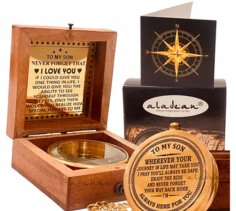 "A Gift of Love and Guidance for Your Son  

✨ To My Son - Engraved Compass Gift from Mom & Dad
A perfect keepsake for your son, filled with love and warmth from his parents. This beautiful compass will guide him through life, reminding him of your endless support. 