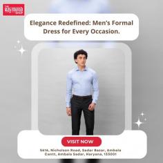 Discover sophistication at its finest with our curated collection of men’s formal dress options, perfect for any occasion. From timeless suits to refined blazers, each piece embodies style and class. Visit us The Raymond Shop in Ambala and experience formal fashion that truly redefines elegance.

https://maps.app.goo.gl/TQDvj7PHarEAKY2E8