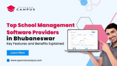 Are you looking for the best School Management Software in Bhubaneswar? Discover Sparrow Campus, a top provider offering a comprehensive, cloud-based solution to streamline educational administration. With key features like online admission, fee payment, lesson planning, HR management, GPS tracking, finance management, live classes, and exam automation, Sparrow Campus simplifies operations for schools, colleges, and educational institutions.

This user-friendly software integrates seamlessly with platforms like WhatsApp, Tally, and biometric systems, ensuring efficient communication and transparent data access. Empower your institution with a paperless, efficient, fully automated management system.

Visit: https://posts.gle/yCucXn