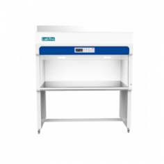 Labtro Vertical Laminar Flow Clean Bench, crafted from durable 304 stainless steel, provides International Organization for Standardization Class 5 cleanliness and supports two users on one side. It offers adjustable wind speed modes with low noise and real-time monitoring.