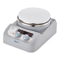 Labnics Digital Hotplate is a versatile laboratory device designed for heating tasks such as digestion, evaporation, and dissolution. It features a compact 135mm ceramic-coated stainless steel plate, a brushless DC motor, digital temperature control up to 280°C, an LED display, and overheat protection.
